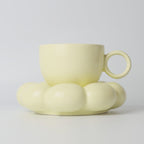Lottie Bubble Mug & Saucer Set - Yellow
