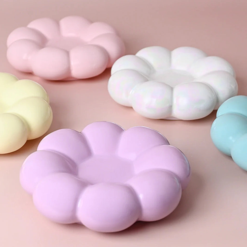 Lottie Bubble Mug & Saucer Set - Iridescent Pearl