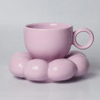 Lottie Bubble Mug & Saucer Set - Purple