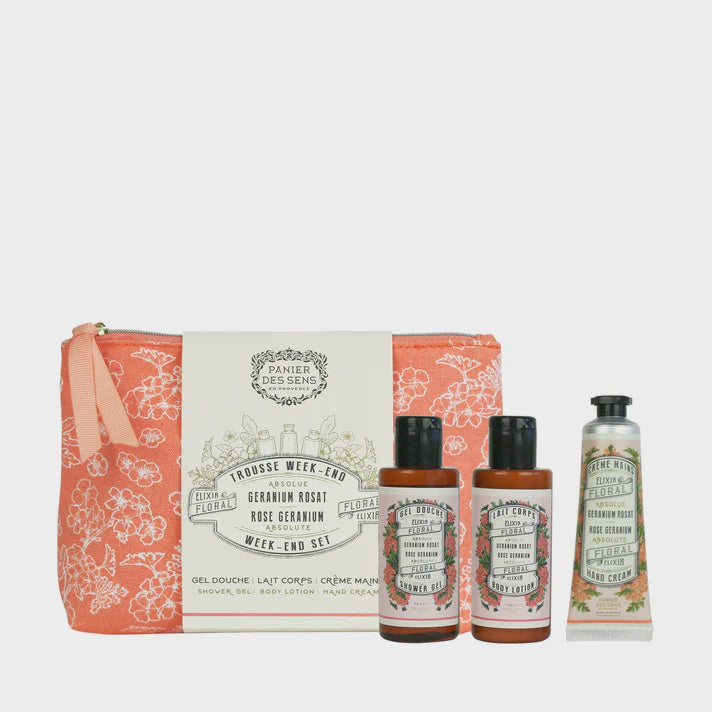Panier des Sens Rose Geranium Weekend Set