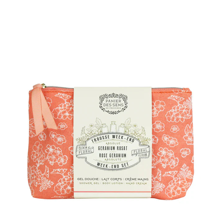 Panier des Sens Rose Geranium Weekend Set