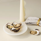 Clam Dish - White Onyx