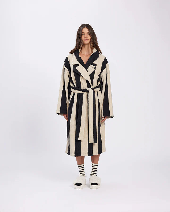 HOMMEY Robe - Vanilla Bean Stripes