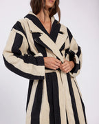 HOMMEY Robe - Vanilla Bean Stripes