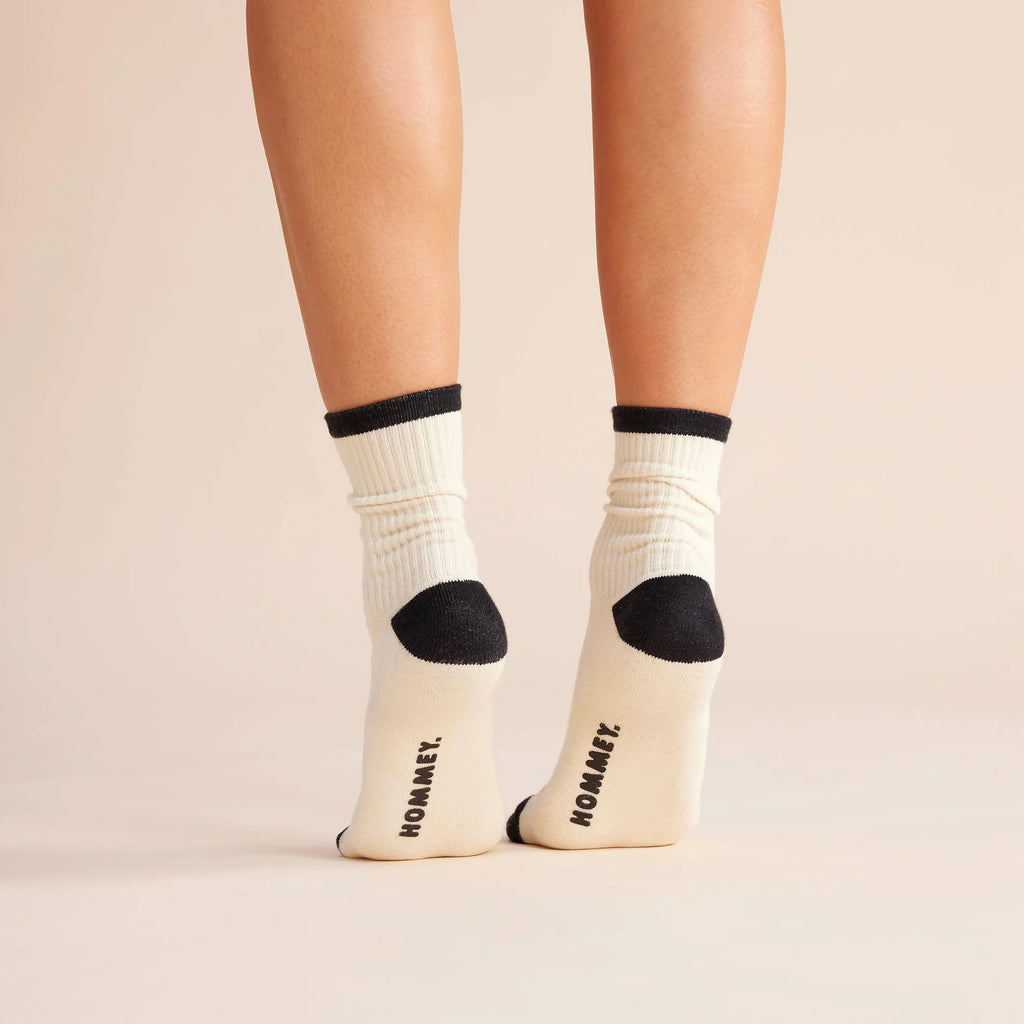 HOMMEY Socks 2 Pack - Vanilla Bean Stripes