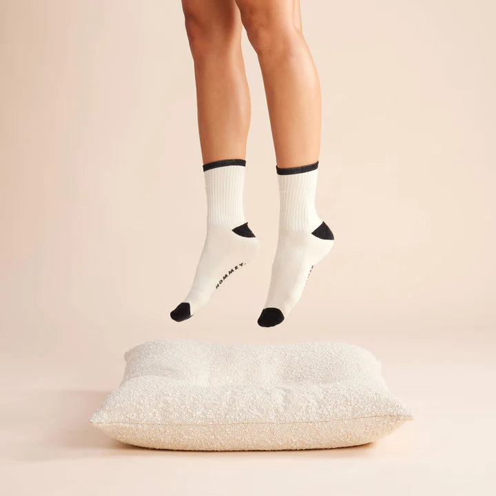 HOMMEY Socks 2 Pack - Vanilla Bean Stripes