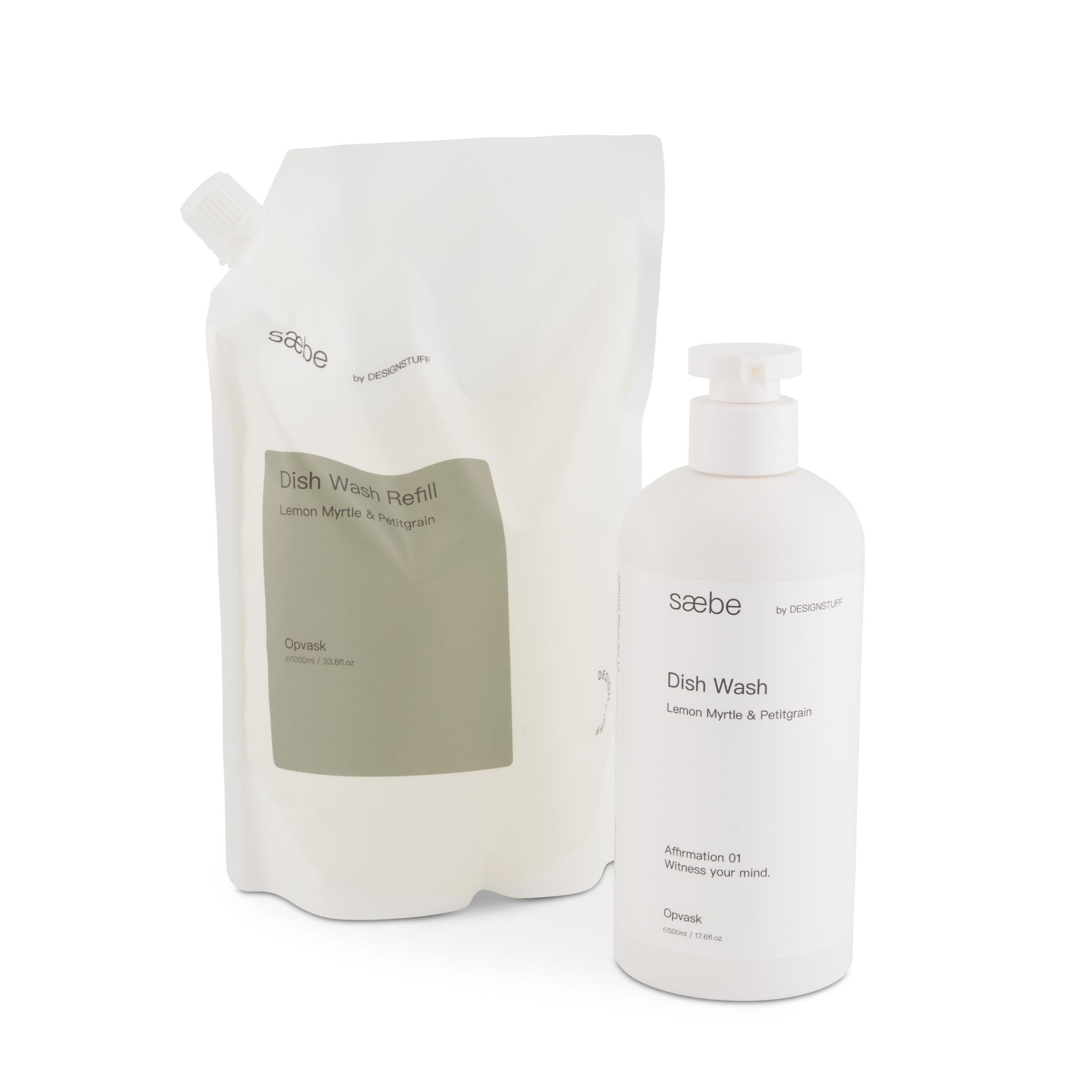 Saebe by DESIGNSTUFF Dish Wash, Lemon Myrtle & Petitgrain, 500ml