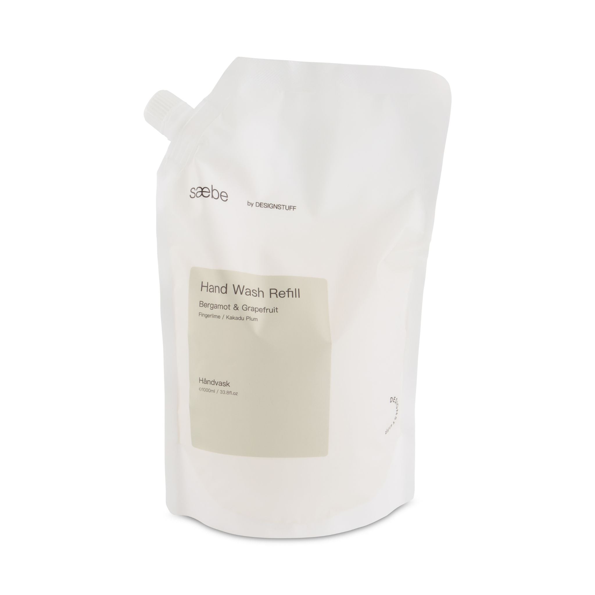 Saebe by DESIGNSTUFF Hand Wash Refill, Bergamot & Grapefruit, 1L