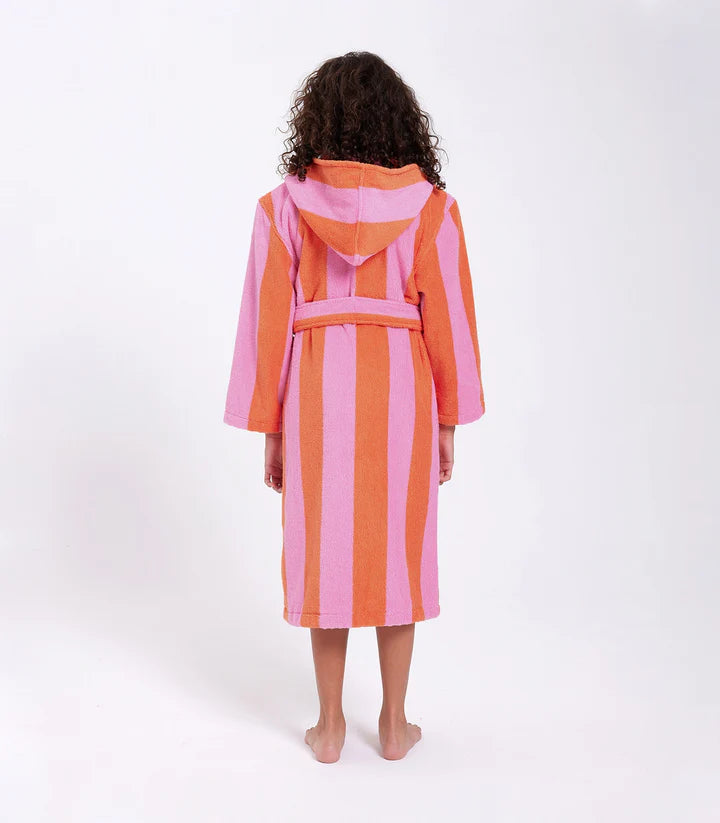HOMMEY Kids Robe - Sherbet Stripes