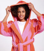HOMMEY Kids Robe - Sherbet Stripes