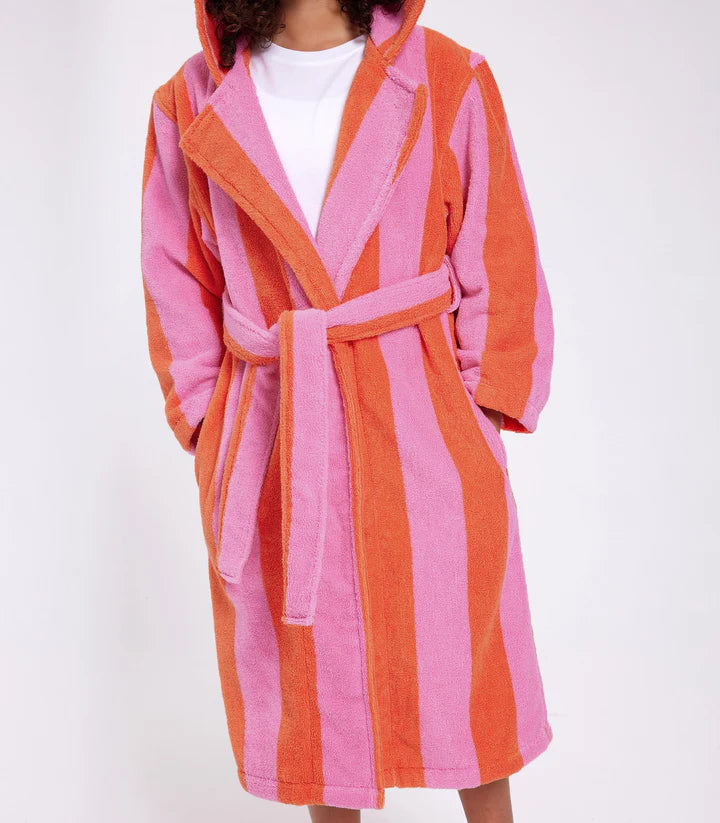 HOMMEY Kids Robe - Sherbet Stripes