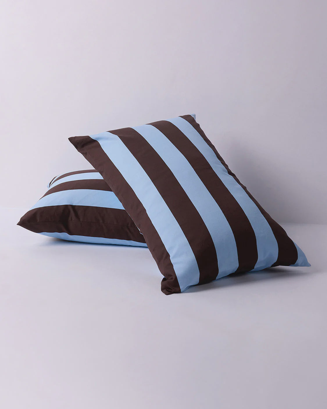 HOMMEY Pillowcase Pair - Iced Chocolate Stripes