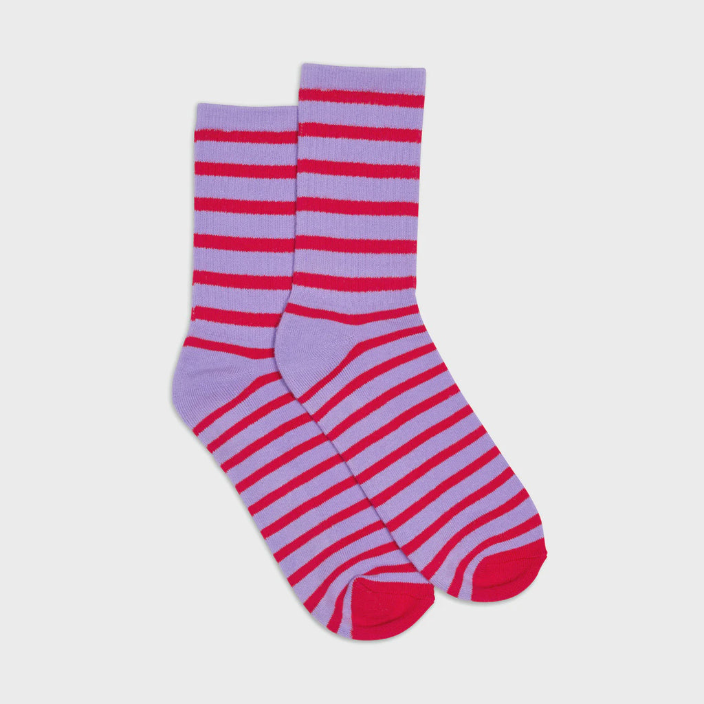 HOMMEY Socks 2 Pack - Grapefruit Stripes