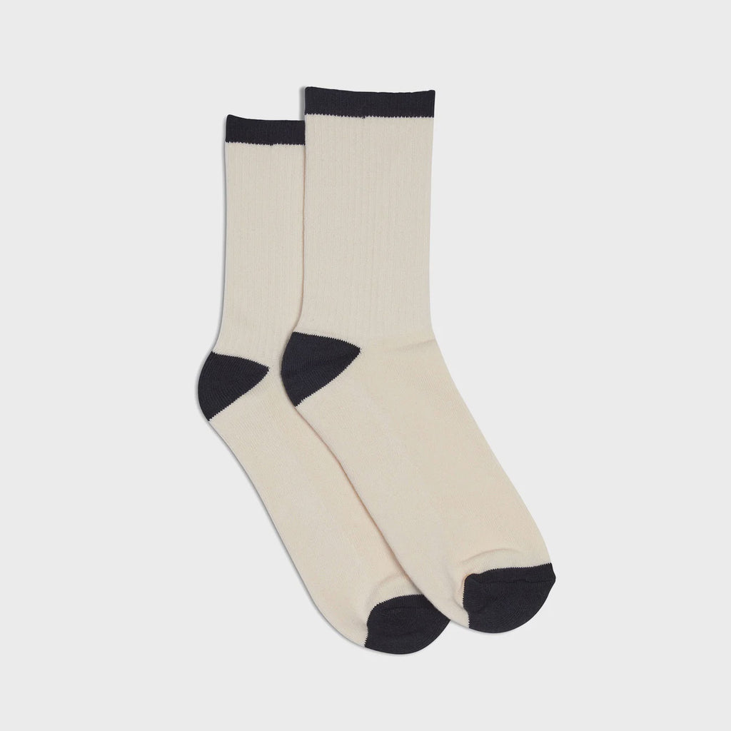 HOMMEY Socks 2 Pack - Vanilla Bean Stripes