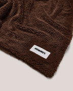 HOMMEY Faux Fur Throw Blanket - Chocolate