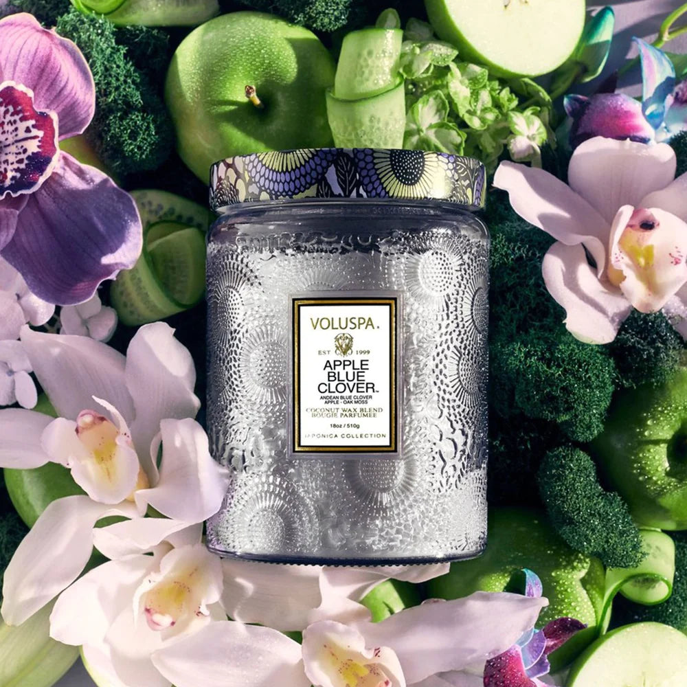 VOLUSPA Apple Blue Clover 100hr Candle