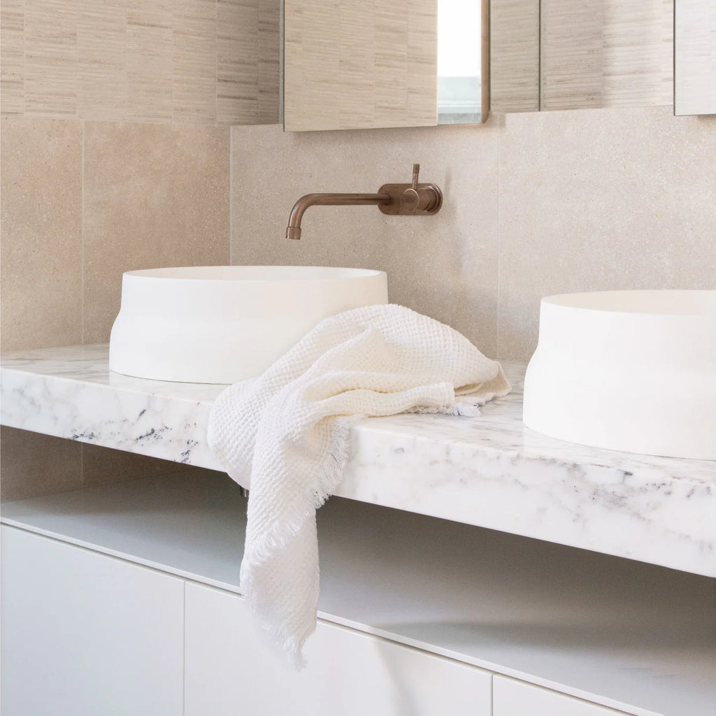 Flocca Waffle Linen Hand Towel - Ayrton