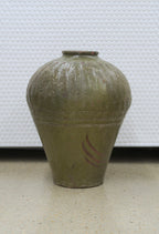 Organic Glazed Pot - Olive Large