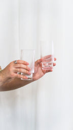 Ribbed Highball Glasses - Set of 4