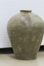 Organic Glazed Pot - Olive Large