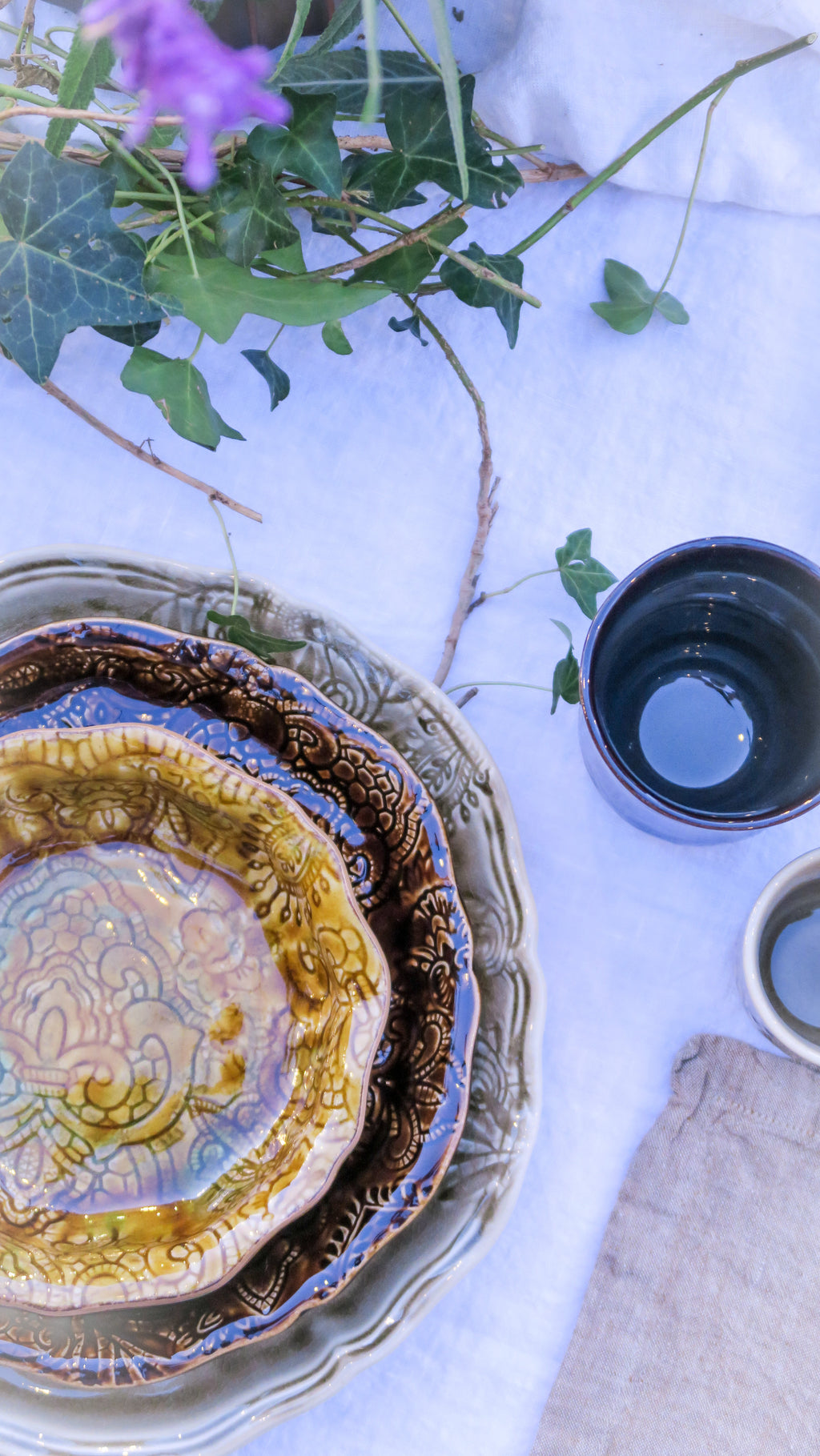 ARABESQUE Assiett - Coffee