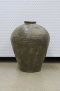 Organic Glazed Pot - Olive Large