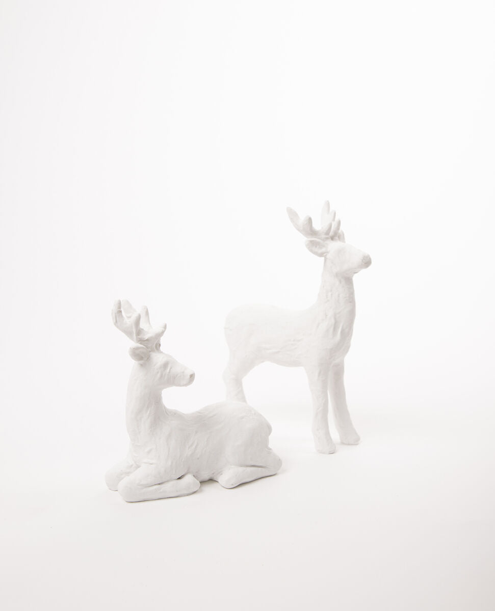 Wanderlust Sitting Paper-Mache Deer