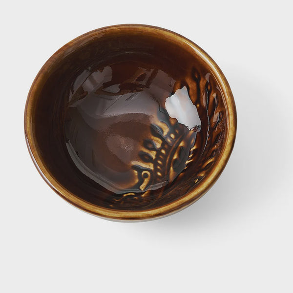 ARABESQUE Small Dip Bowl - Coffee