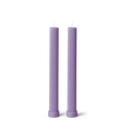 Column Pillar Candle Duo - Periwinkle