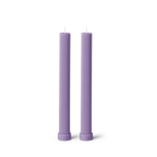 Column Pillar Candle Duo - Periwinkle