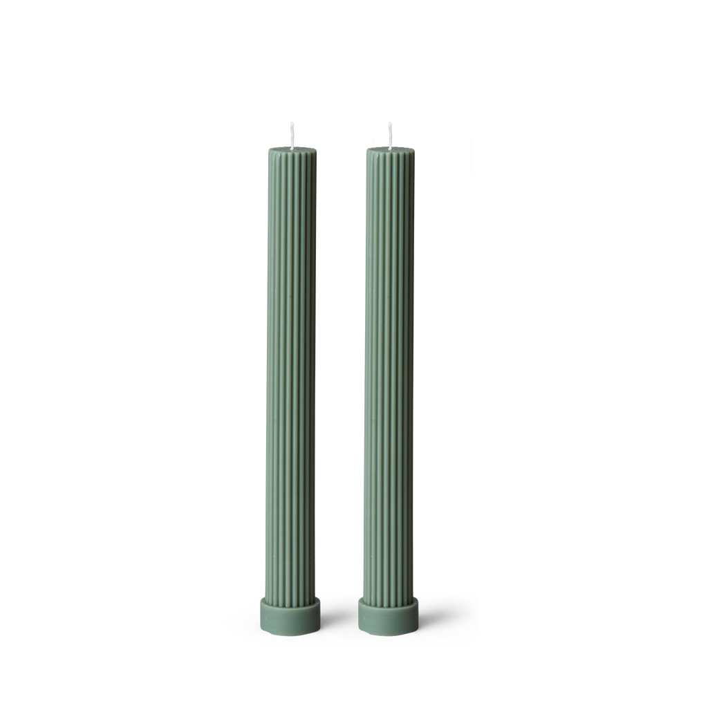 Column Pillar Candle Duo - Eucalyptus