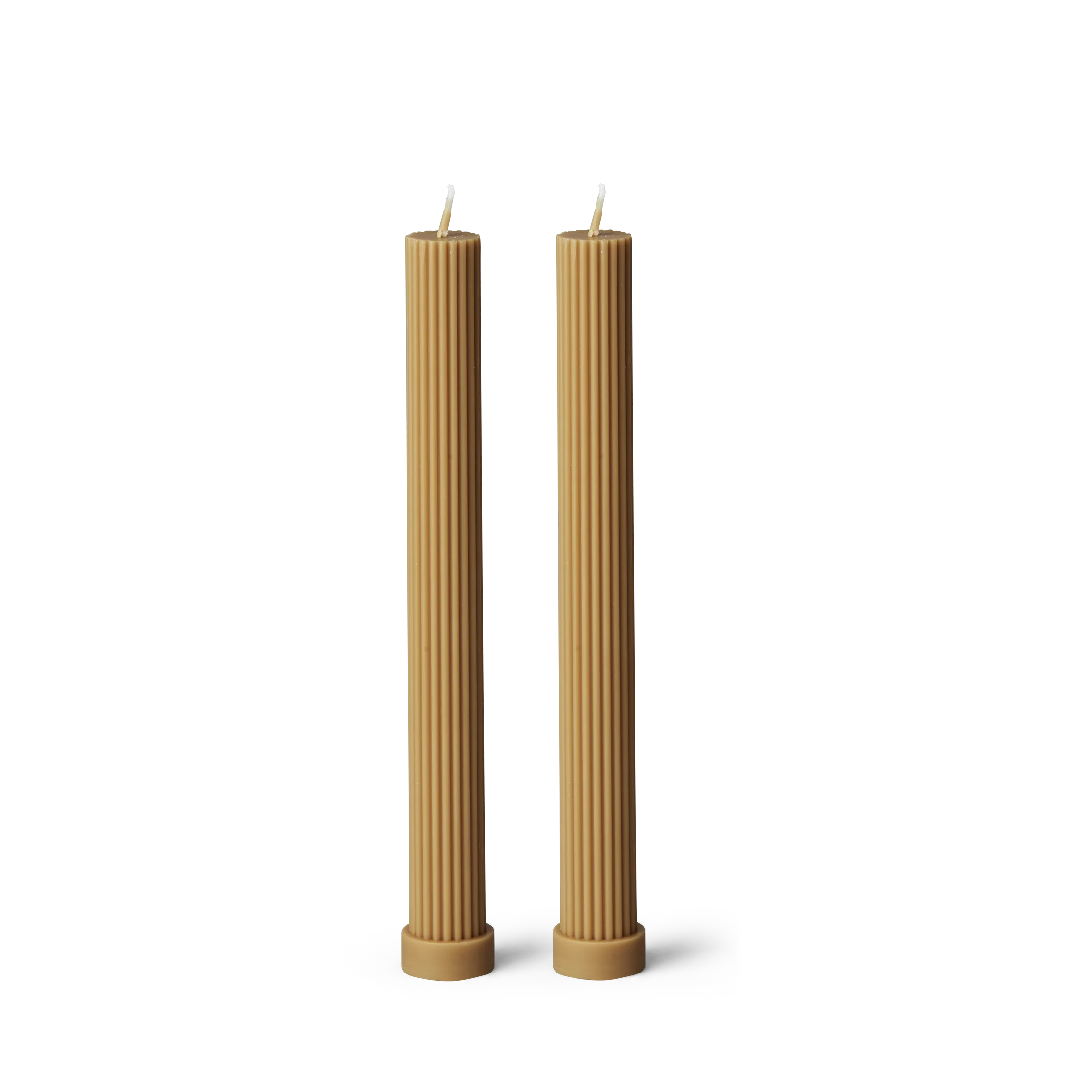 Column Pillar Candle Duo - Honey