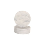 Circle Marble Coasters | White | Set Of 4