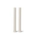 Column Pillar Candle Duo - Cream White