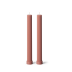 Column Pillar Candle Duo - Peach