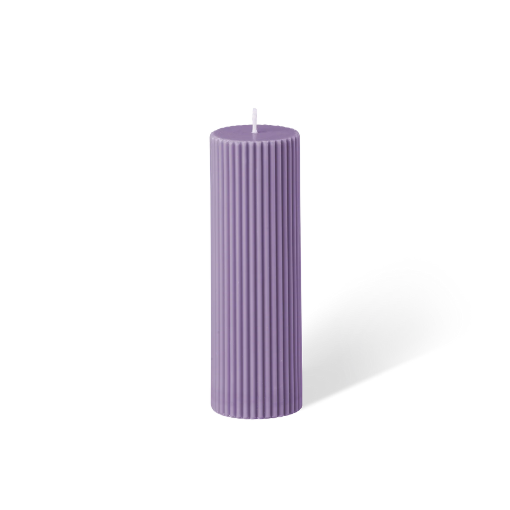 Wide Column Pillar Candle - Periwinkle