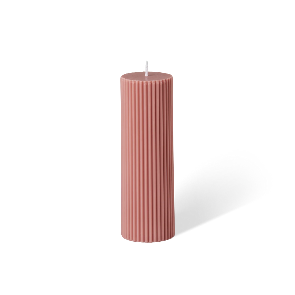 Wide Column Pillar Candle - Peach
