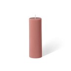 Wide Column Pillar Candle - Peach