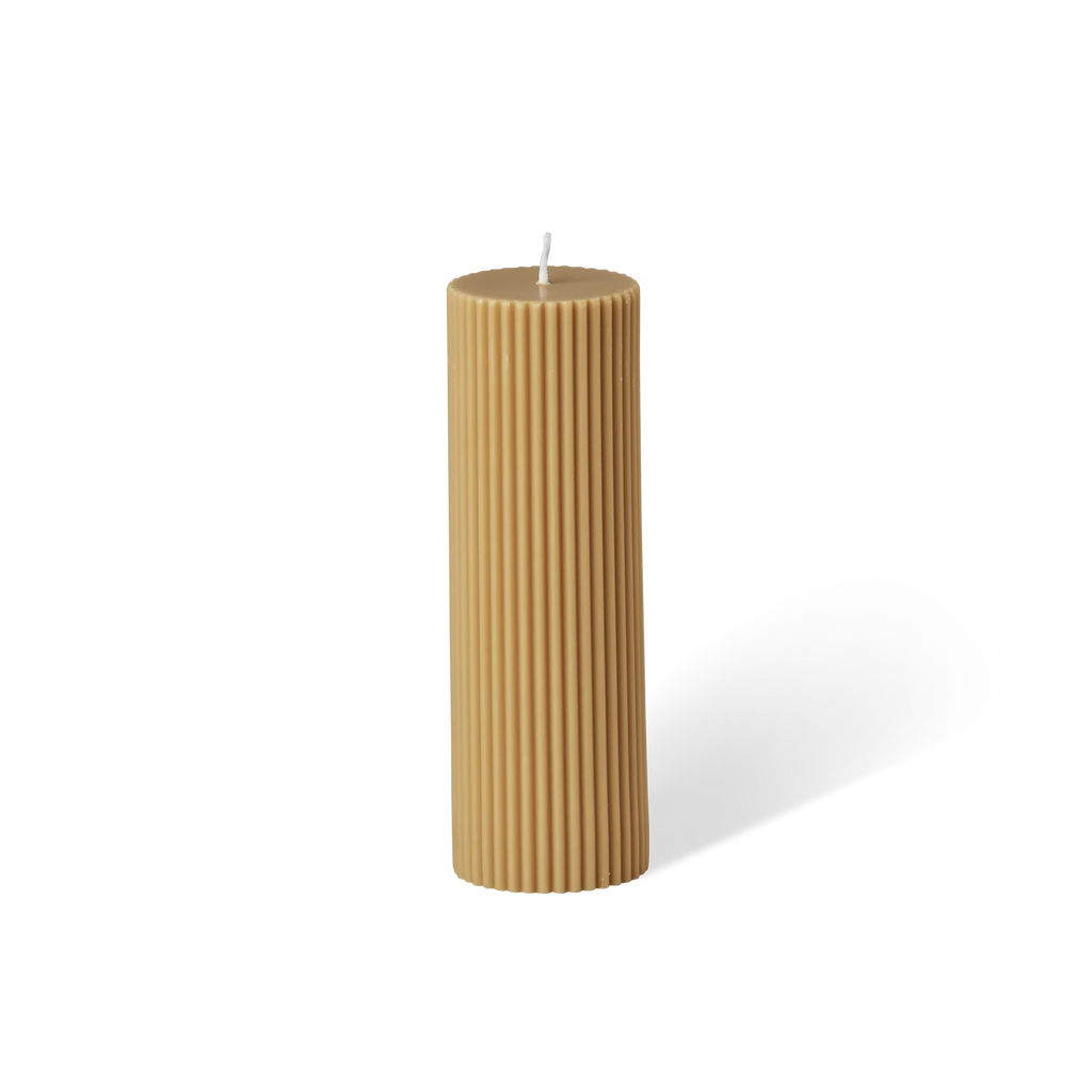 Wide Column Pillar Candle - Honey