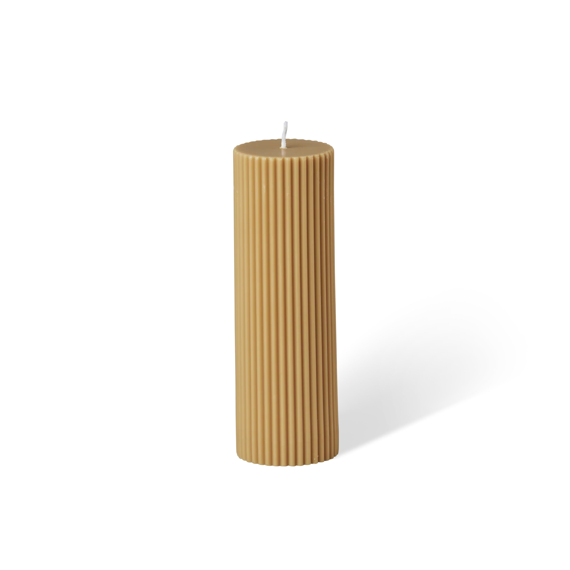 Wide Column Pillar Candle - Honey