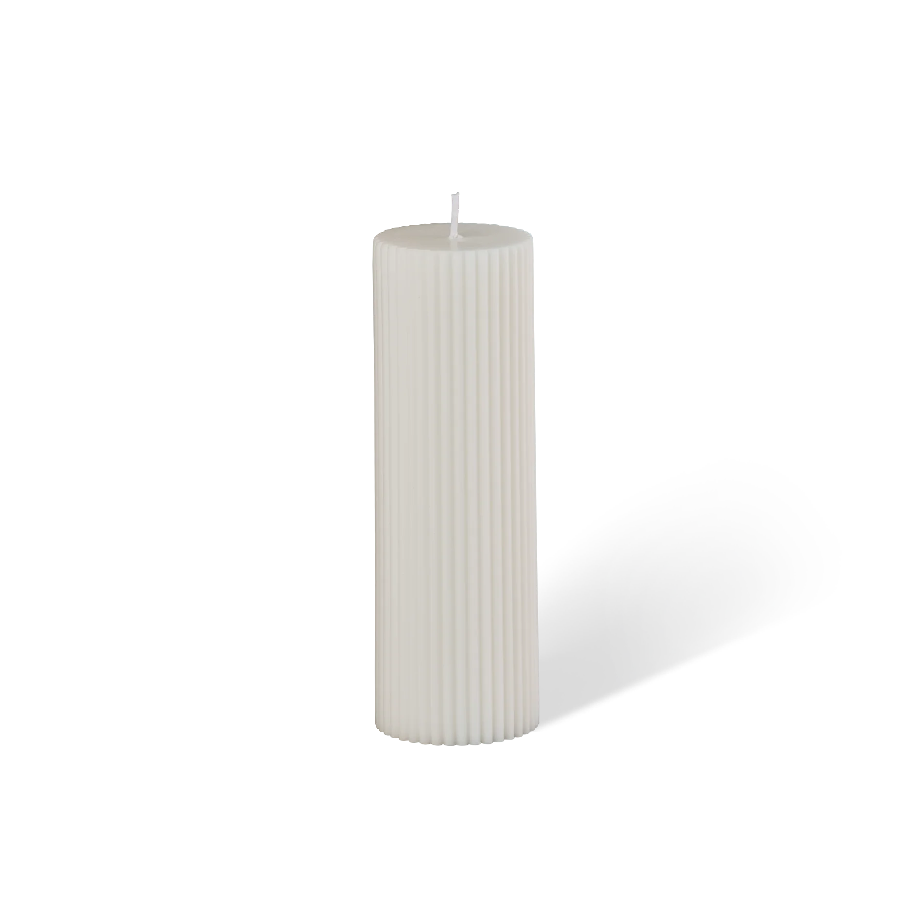 Wide Column Pillar Candle - Cream White