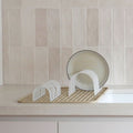 DESIGNSTUFF Dish Drainer, White (Set of 2)
