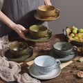 Vera Cup and Saucer Set - Pistachio (Light Green)