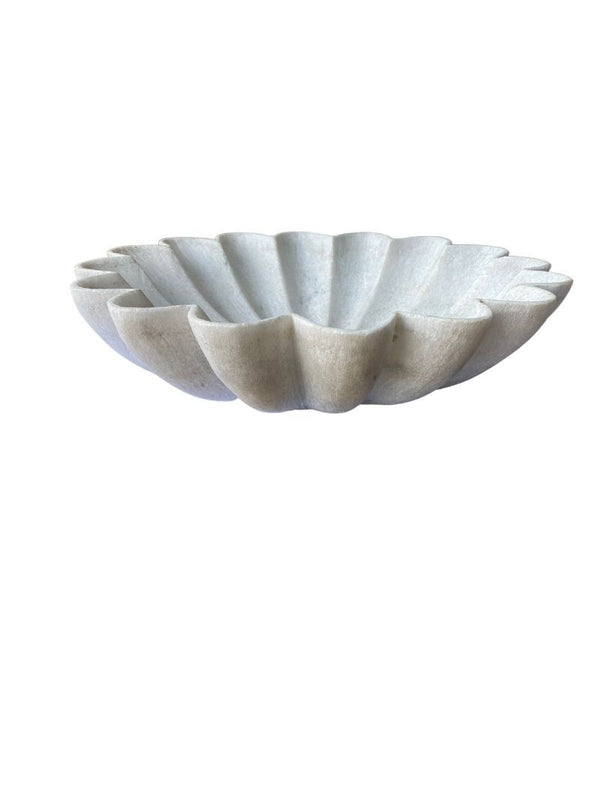 Indian Marble Lotus Bowl - Medium 02