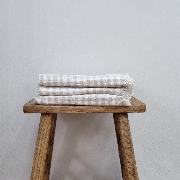 Linen Throw - Cookie Check