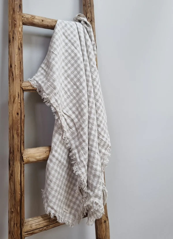 Linen Throw - Cookie Check