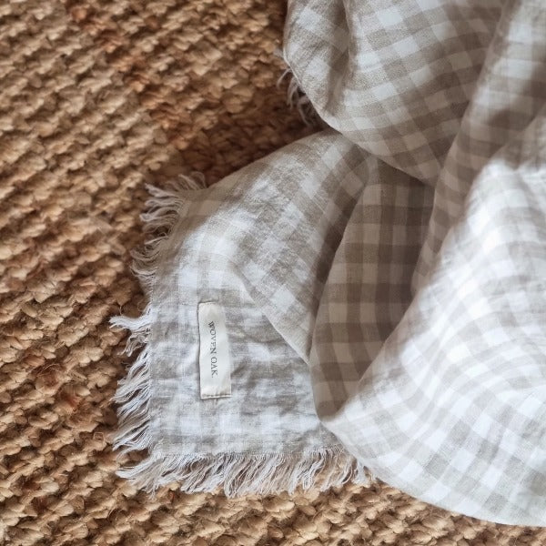 Linen Throw - Cookie Check