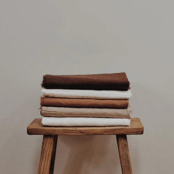 Linen Throw - Carob