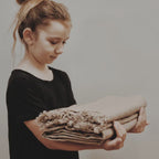 Linen Throw - Chestnut