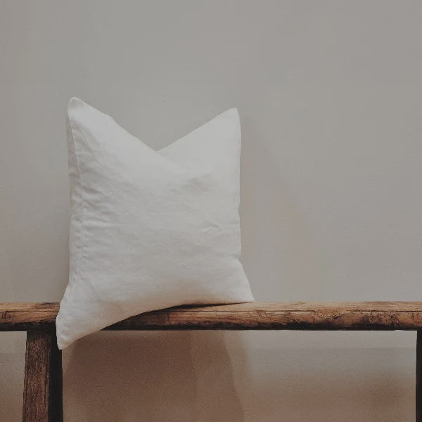Linen Cushion - Coconut | EURO